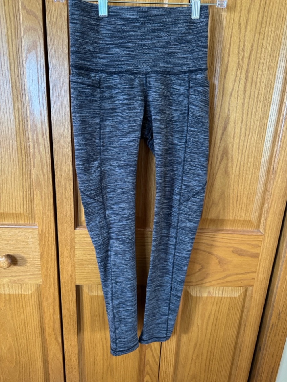 Caila ultra high rise Heather Black Active Leggings with Pockets size xs